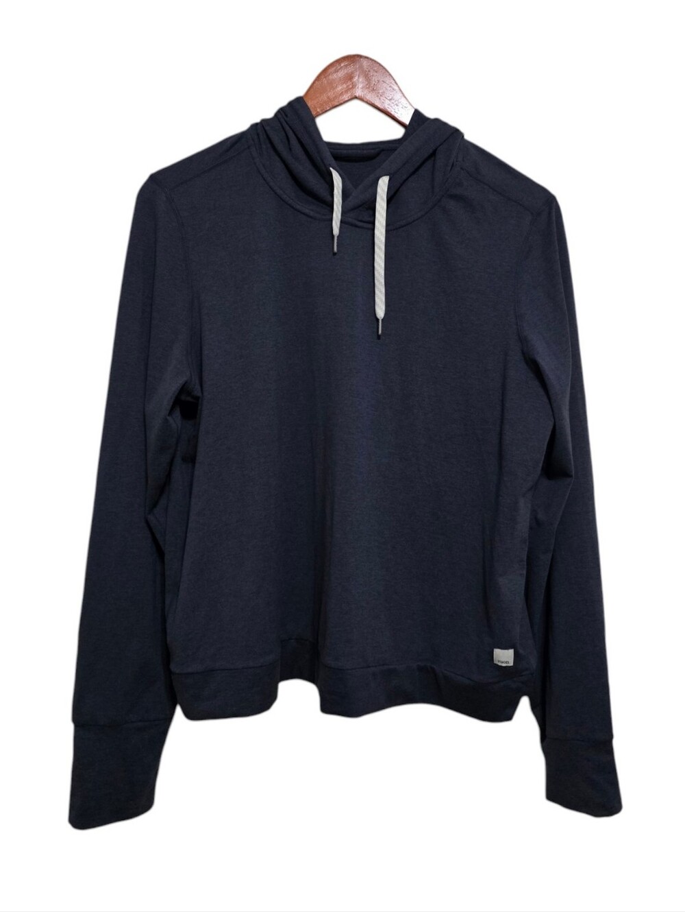 Vuori Halo Essential Hoodie in Azure Heather Size XL